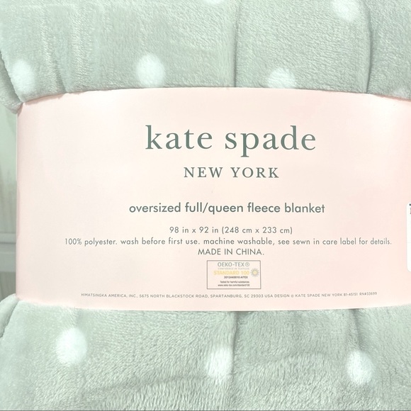 kate spade Bedding Kate Spade Full Queen Gray White Polka Dot